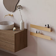 Brushed gold shower shelf  60 cm