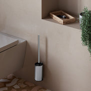 Brosse WC murale ou sur pied – finition chromée